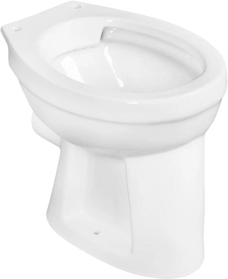 CORNAT Flachspül-WC bodenstehend spülrandlos weiss