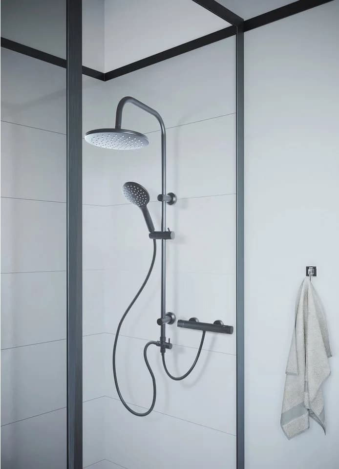 Duschsystem CORNAT Schwarz Brausegarnituren