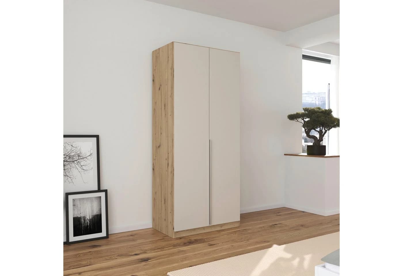 OTTO HOME Drehtürenschrank Agordo Eiche Artisan/Champagner