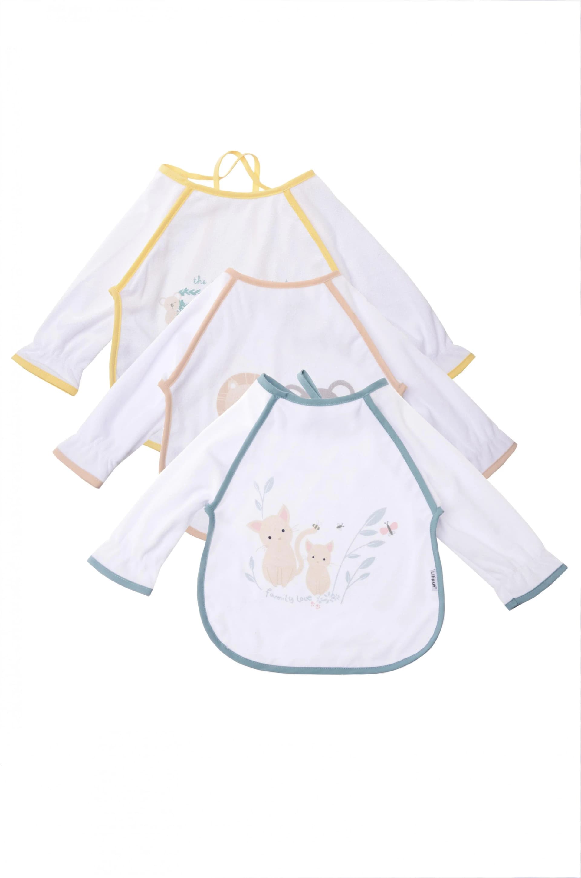 Liliput Ärmellätzchen 3er Pack Weiß Baumwolle Polyester