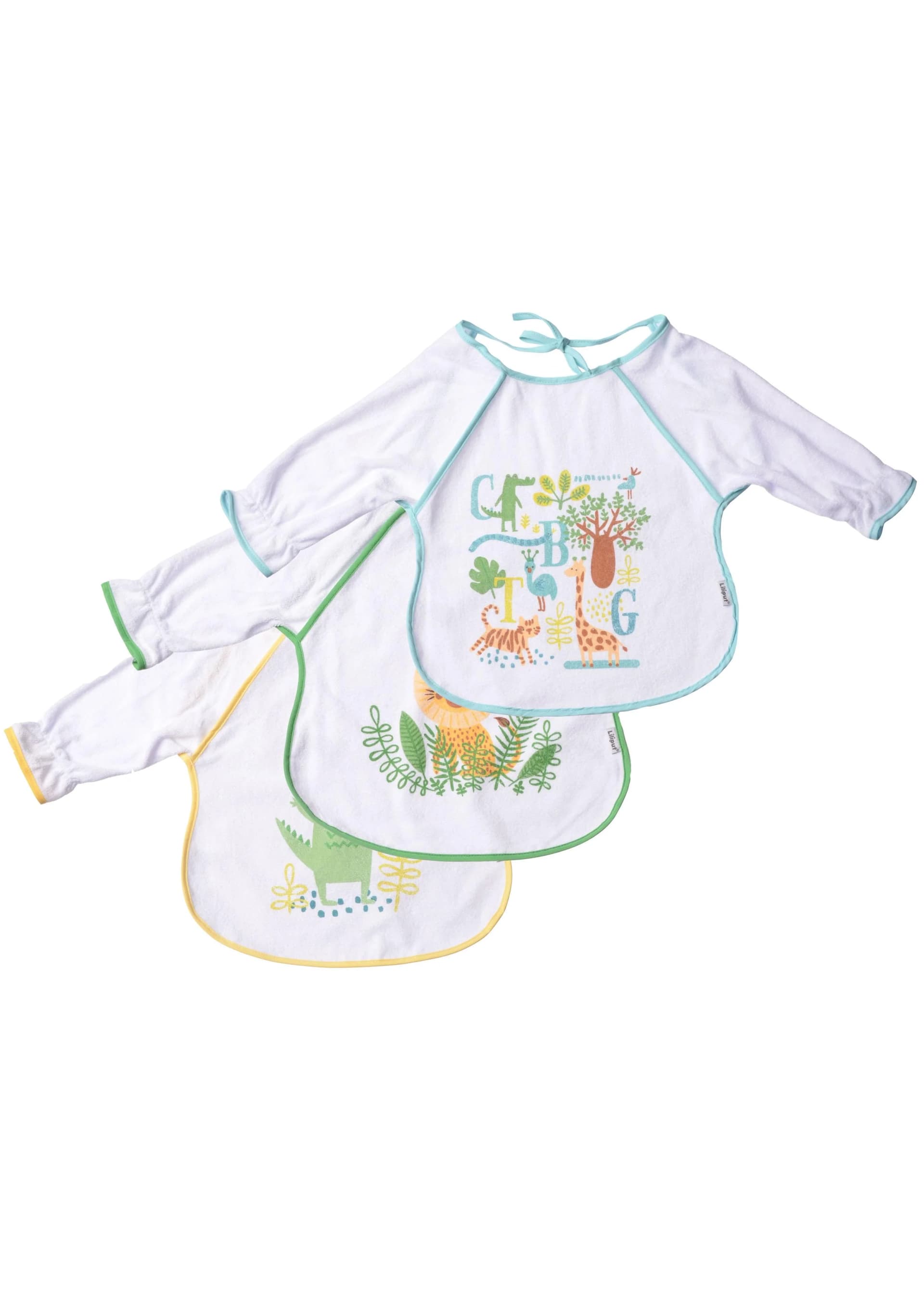 Liliput Ärmellätzchen Baby Weiß 3er-Pack mit Innenbeschichtung