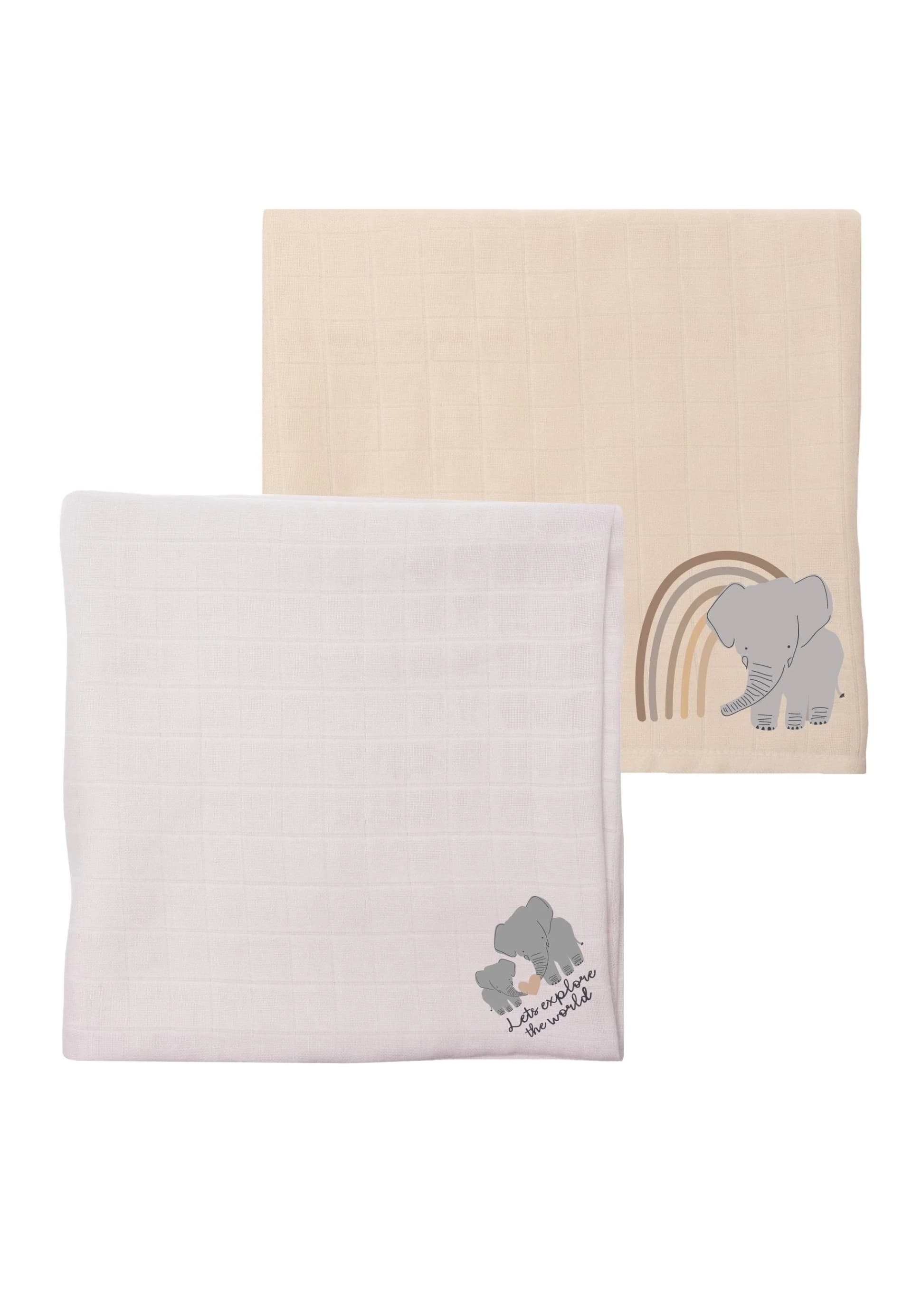 LILIPUT Spucktuch Elefant Baby Bunt Baumwollmischung