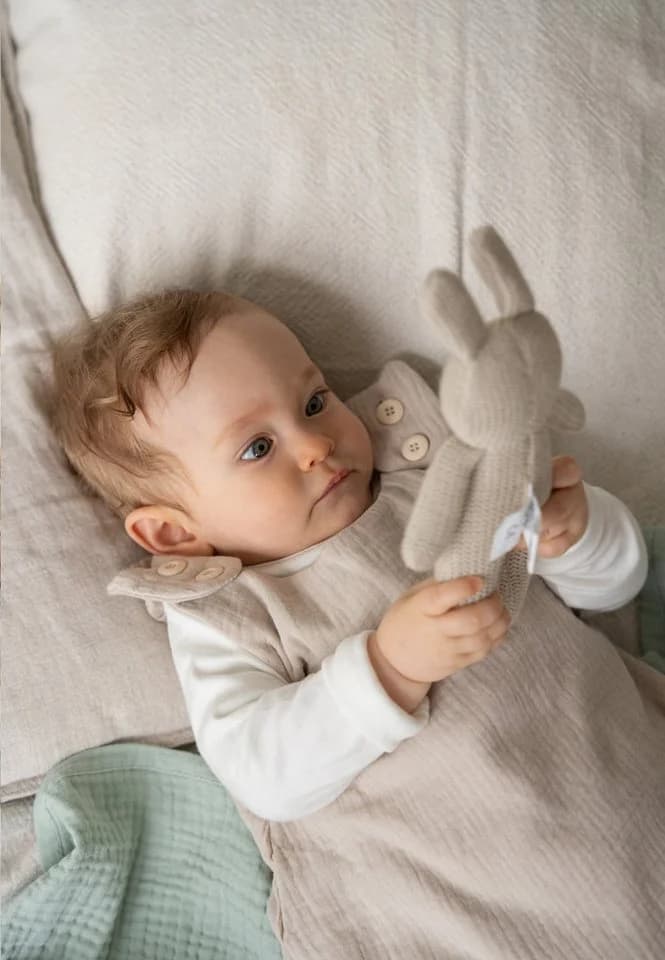 Liliput Babyschlafsack aus atmungsaktivem Musselin Beige - Bild 5