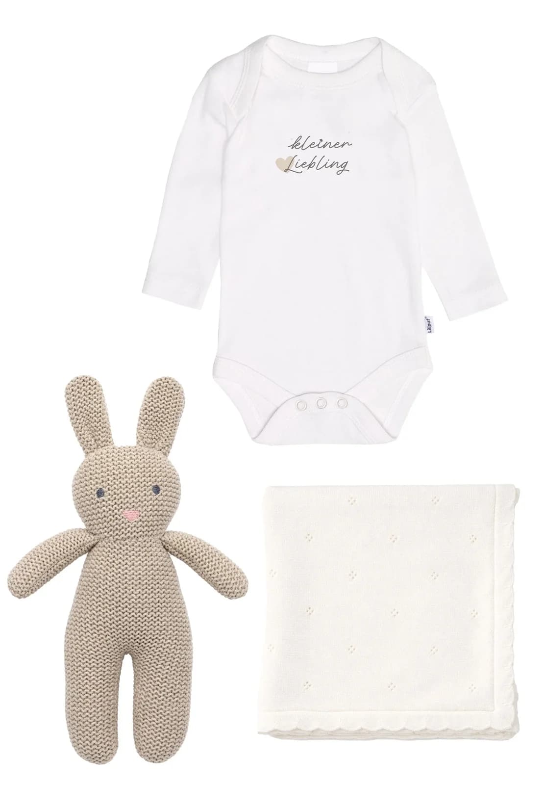 Liliput Erstausstattungspaket "kleiner Liebling" 3-teilig weiß-beige