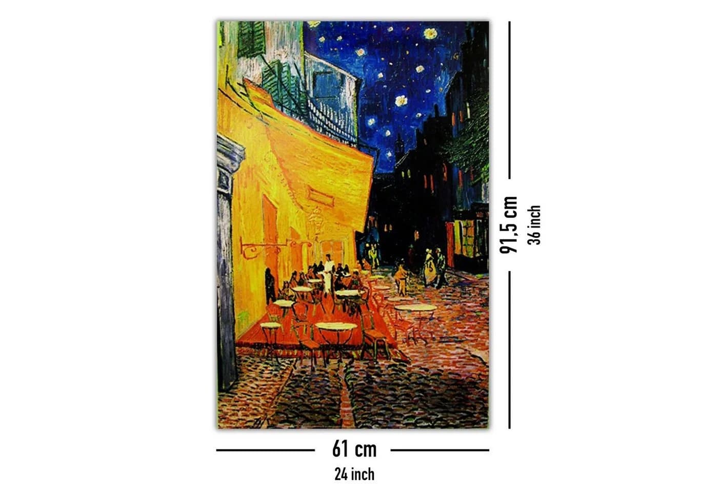 Close Up Poster Vincent Van Gogh Terrasse de Cafe la nuit - Bild 5