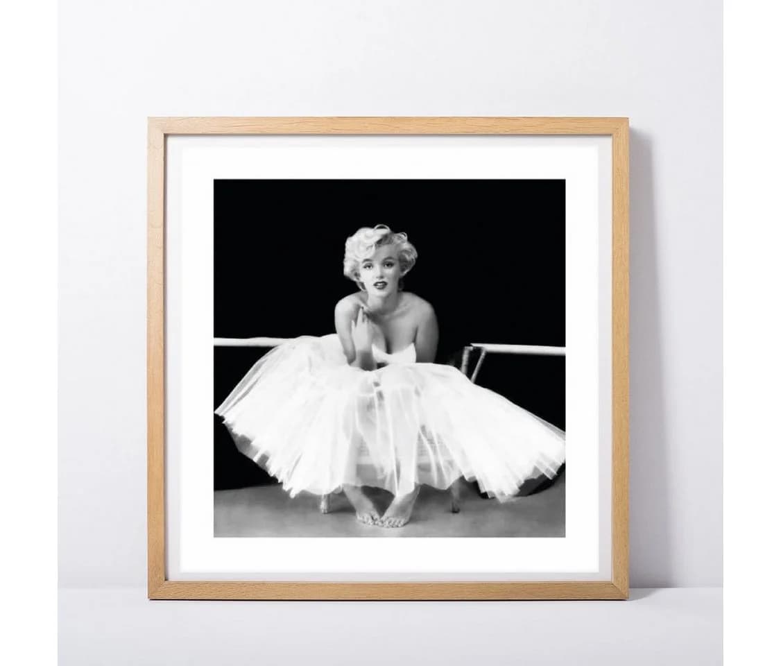 Close Up Poster Marilyn Monroe Ballett Kunstdruck 30x30 cm