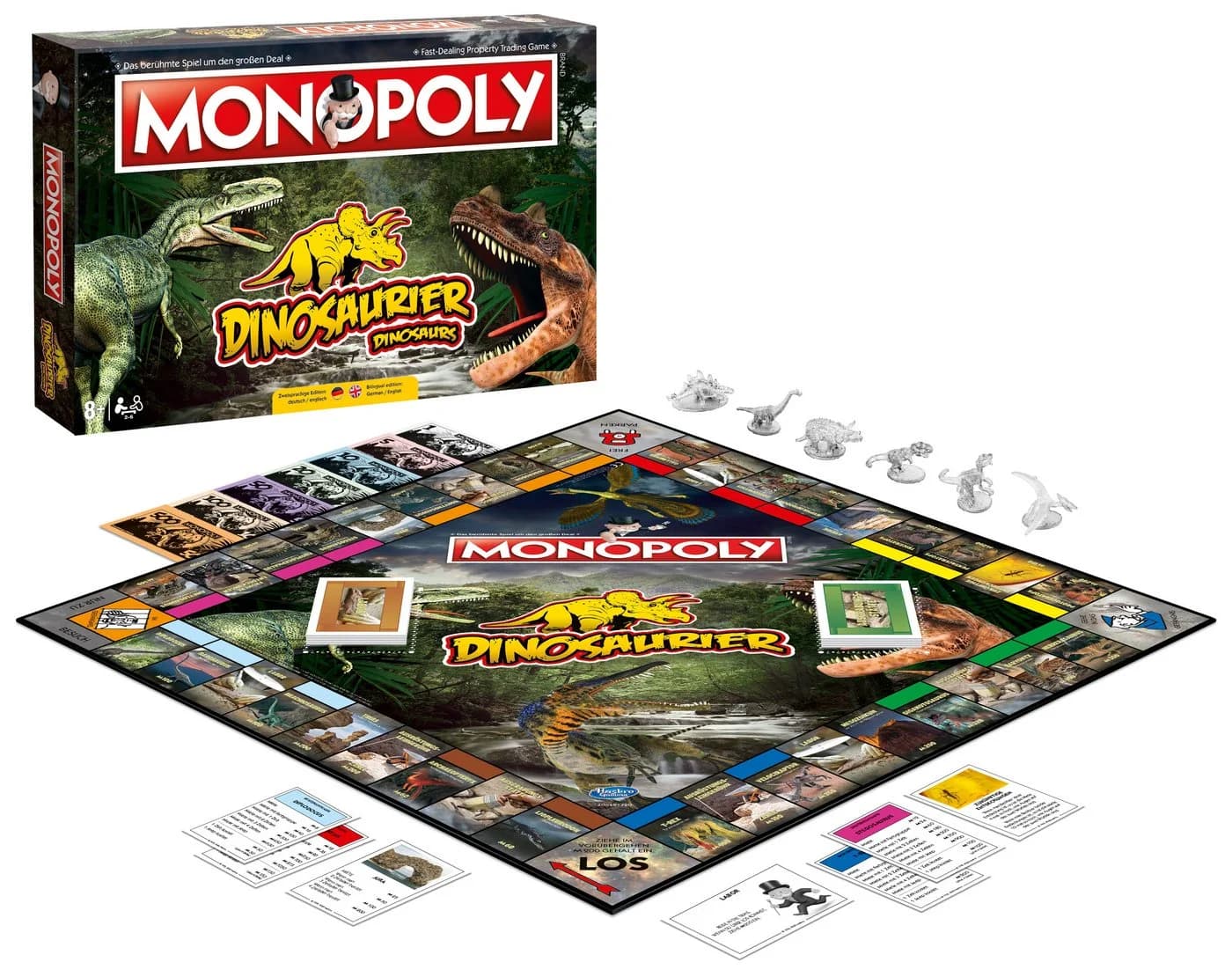 Winning Moves Monopoly Dinosaurier Dino Edition Brettspiel Zweisprachig - Bild 3