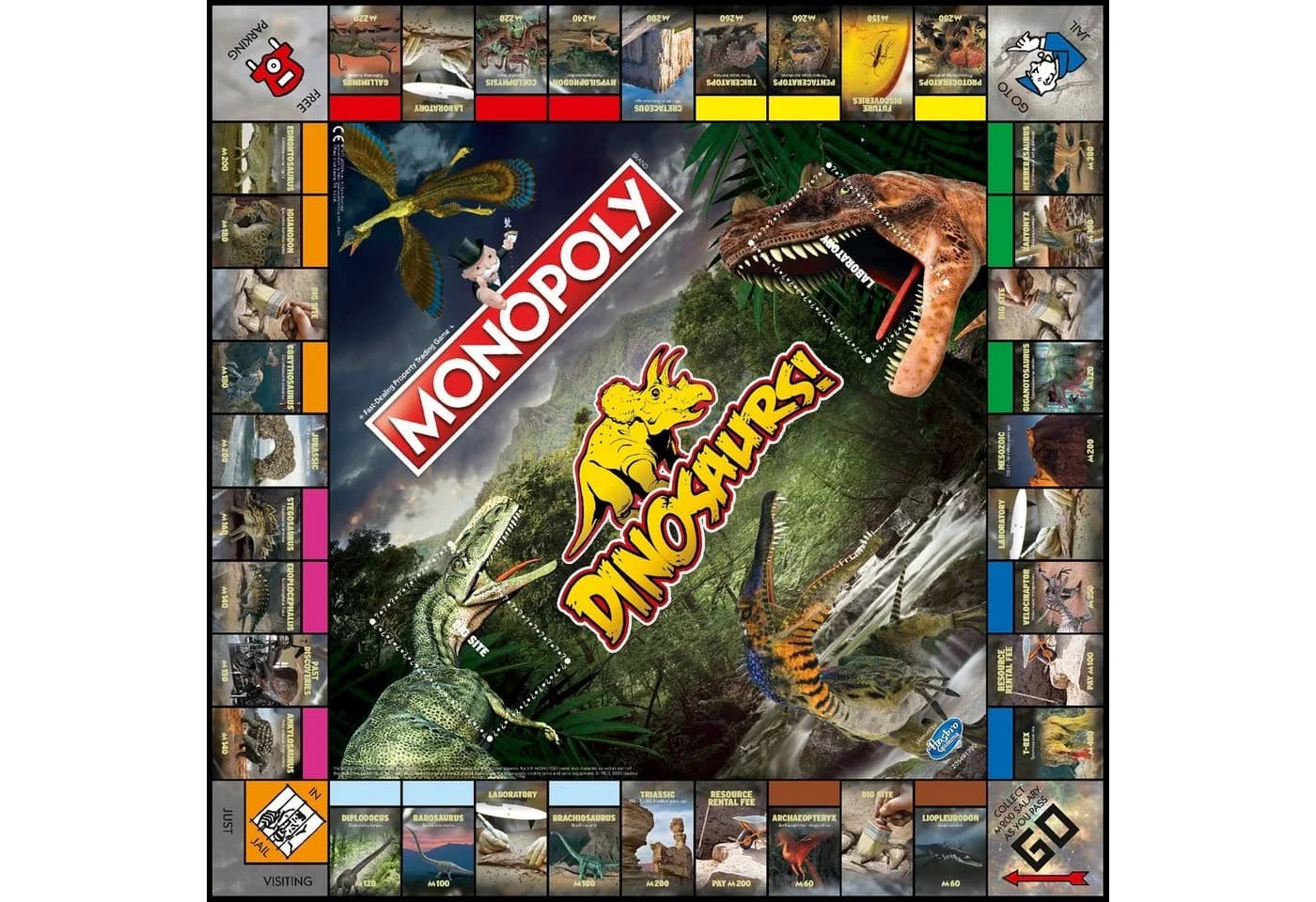 Winning Moves Monopoly Dinosaurier Dino Edition Brettspiel Zweisprachig - Bild 4