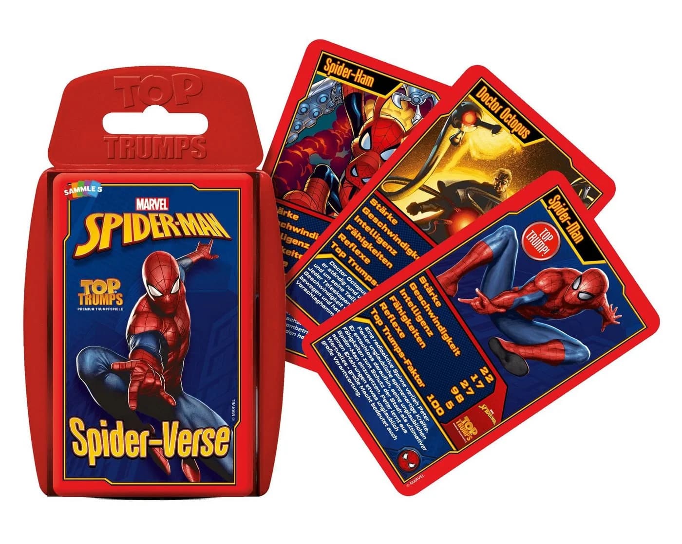 Winning Moves Top Trumps Spider-Man Spider-Verse Kartenspiel Bunt
