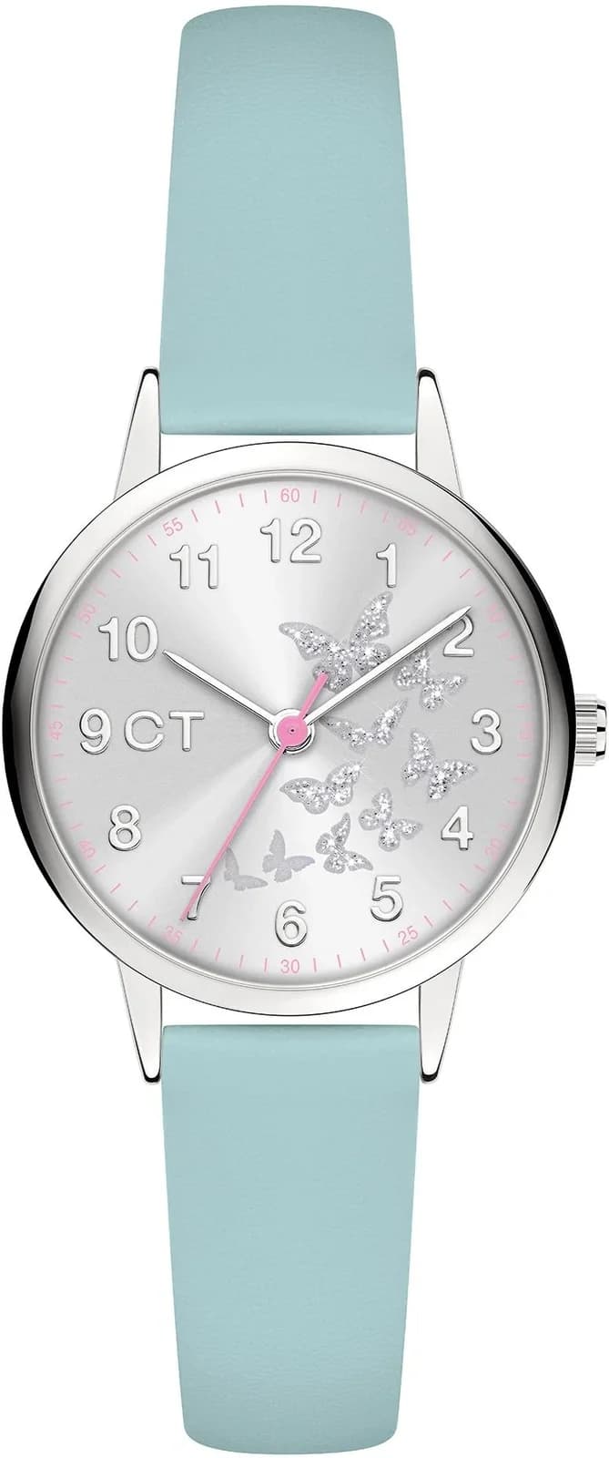 Cool Time Kinderuhr CT-0013-LQ Hellblau Quarz Schmetterling