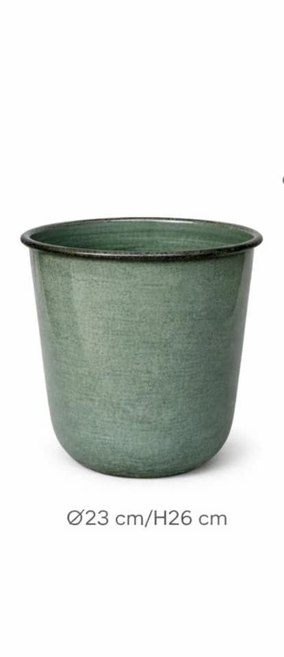 finehomegarden Pflanzkübel Metall Grün Ø23-32cm