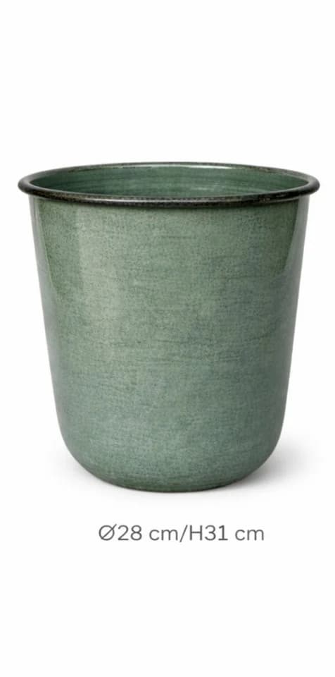 finehomegarden Pflanzkübel Metall Grün Ø23-32cm - Bild 3