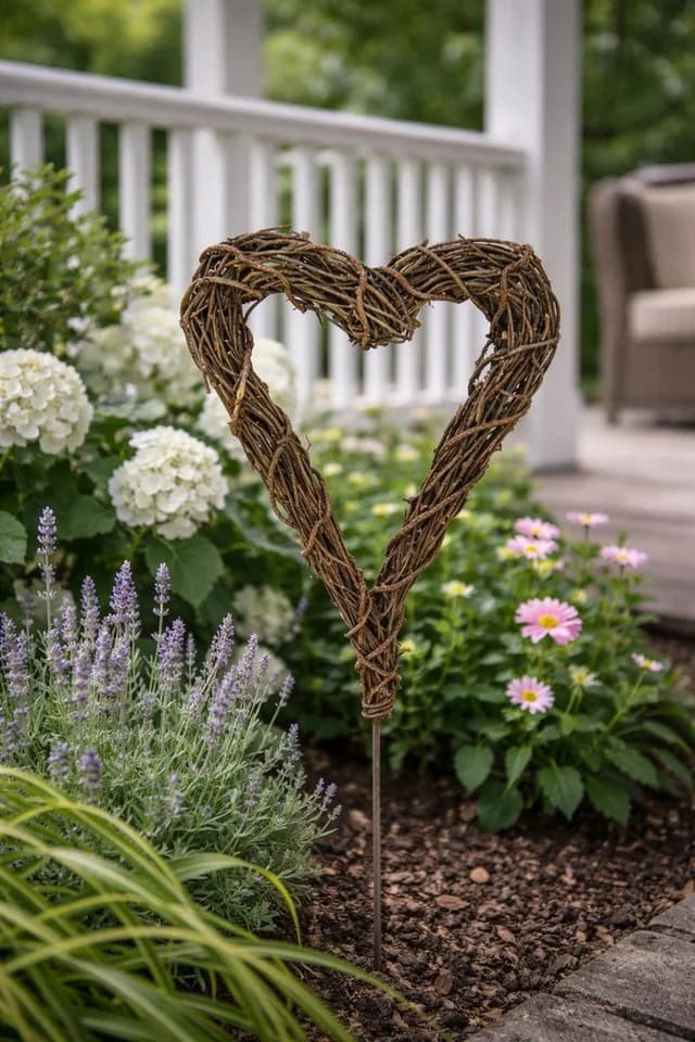 finehomegarden Rebherz Gartenstecker Naturreben Deko