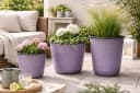 finehomegarden Pflanzkübel Metall Violett 3 Größen Bild 1