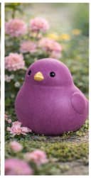 finehomegarden Dekofigur Keramik Vogel Brombeer Bild 5