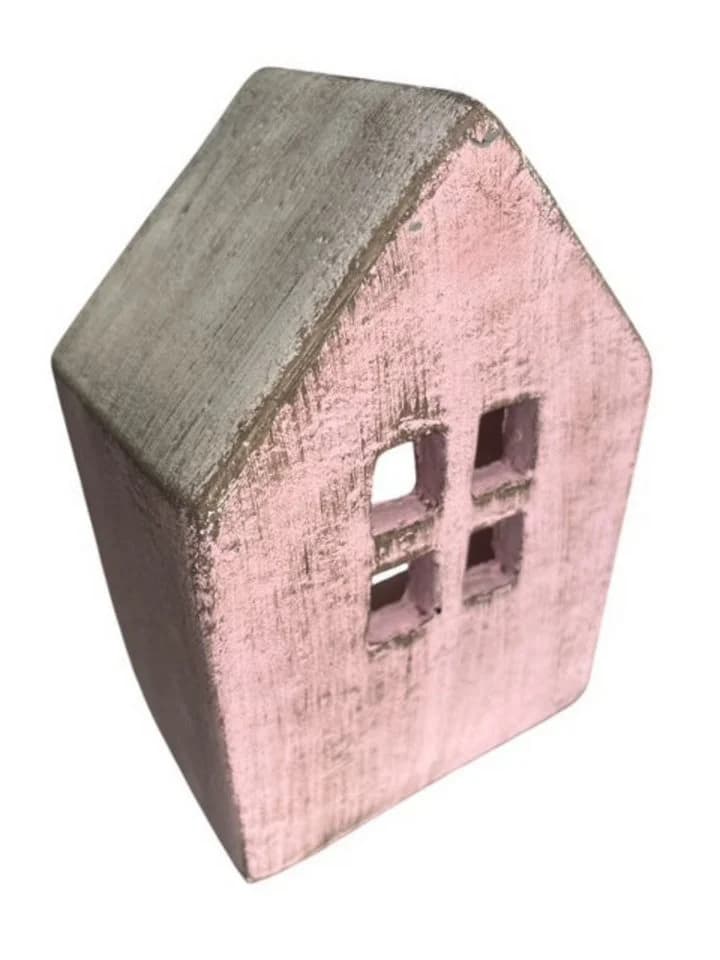 finehomegarden Dekoobjekt Zement Lichterhaus Rosa - Bild 2