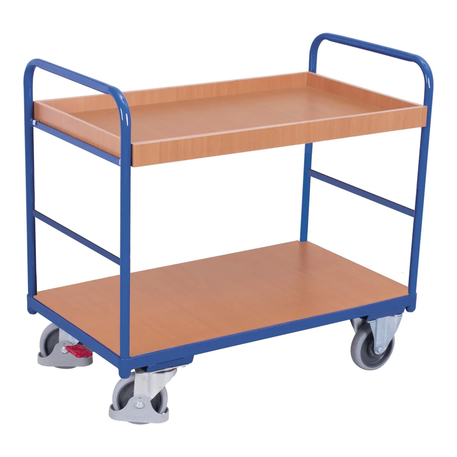 VARIOfit Etagenwagen Niedrig 1.200 x 800 mm 1 Boden und 1 Tablett Cordes