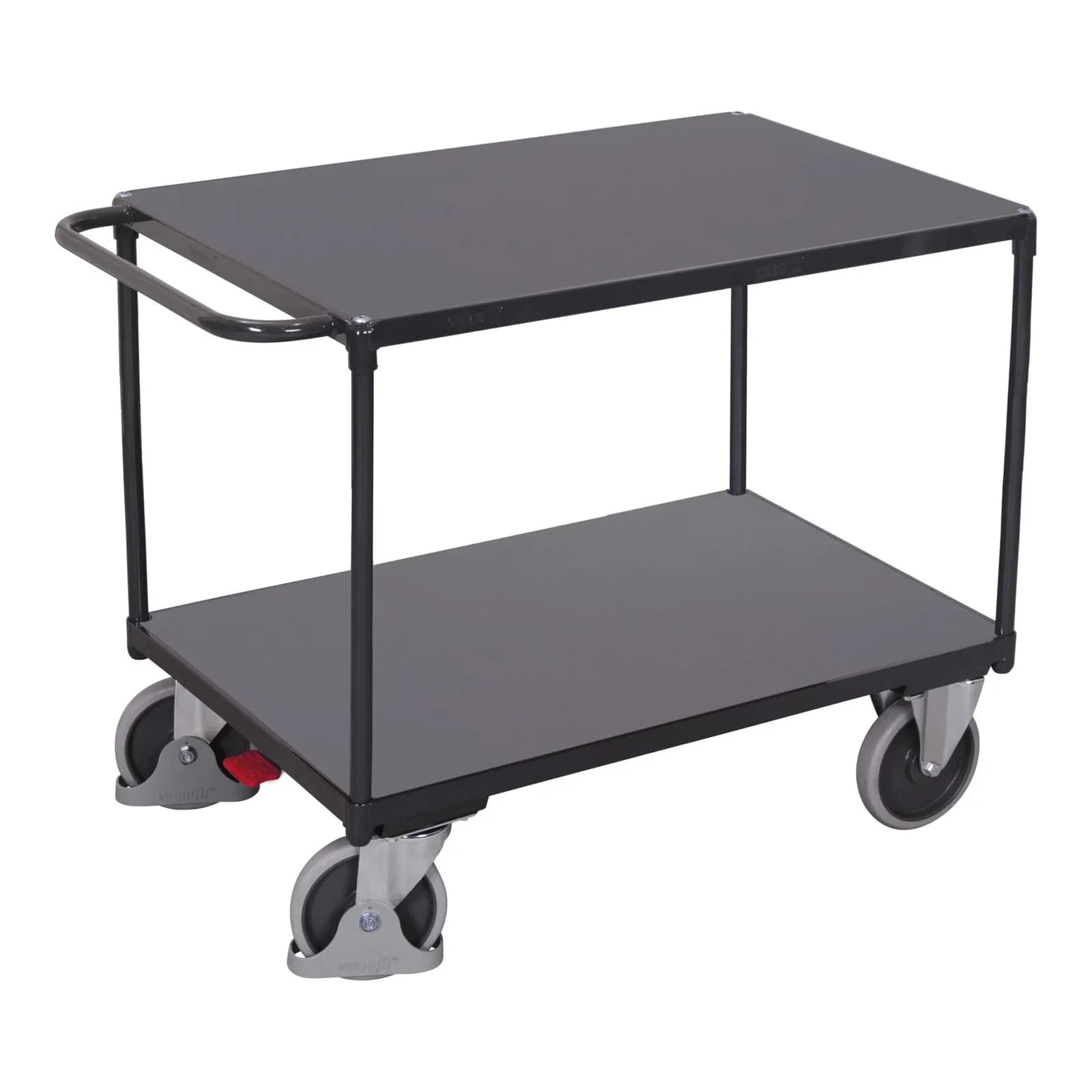 Cordes Tischwagen Schwer 2 Ladeflächen Grau Stahl