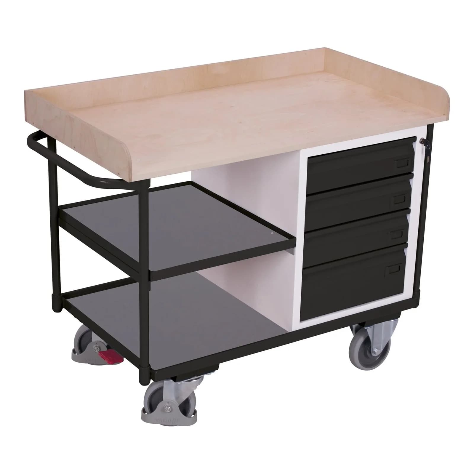 Cordes Werkstattwagen 3 Ladeflächen RAL 7016 Grau