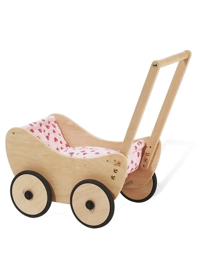 Pinolino Puppenwagen Trixi Herzchen Holz Lauflernwagen - Bild 2