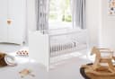 Pinolino Babybett Florentina weiß Kiefer umbaubar höhenverstellbar Bild 4