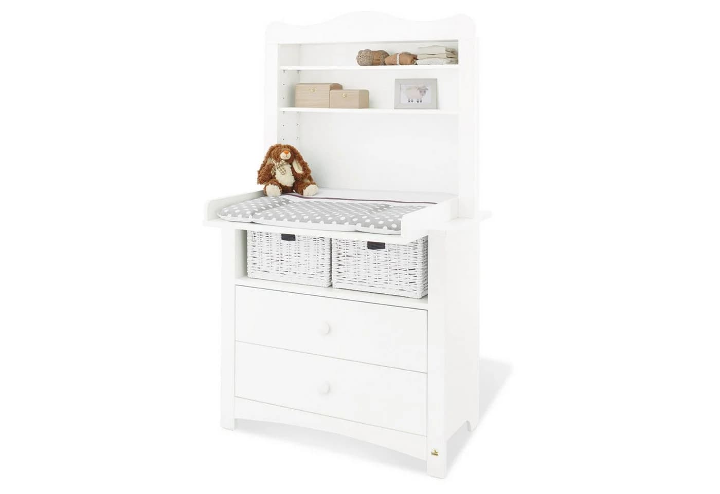 Pinolino® Wickelkommode 'Florentina' breit inkl. breitem Regalaufsatz, 2-tlg. - Bild 2