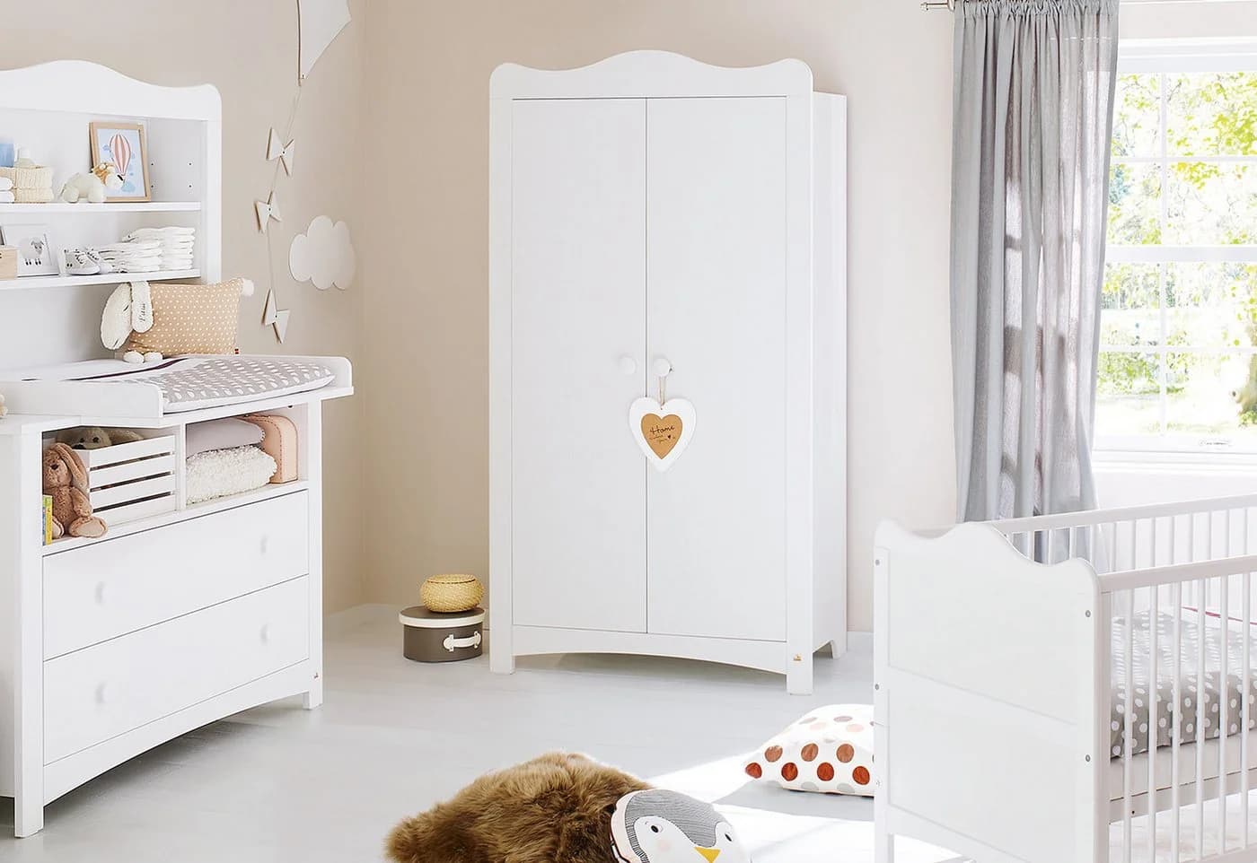 Pinolino® Kinderkleiderschrank 'Florentina' Weiß - Bild 3