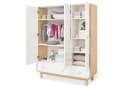 Pinolino® Kinderkleiderschrank 'Round' groß Weiß Retro Bild 1