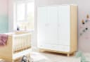 Pinolino® Kinderkleiderschrank 'Round' groß Weiß Retro Bild 3