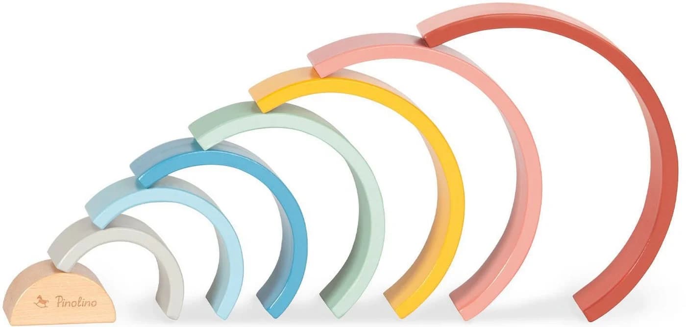 Pinolino® Holzregenbogen Ruby 8-tlg. Bunt Stapelspielzeug - Bild 4