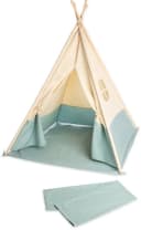 PINOLINO Spielzelt Tipi Yuma Beige/Blau mit Holzstäben Bild 1