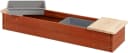PINOLINO Sandkasten Hedda Rot/Natur Massivholz mit Wannen Bild 5