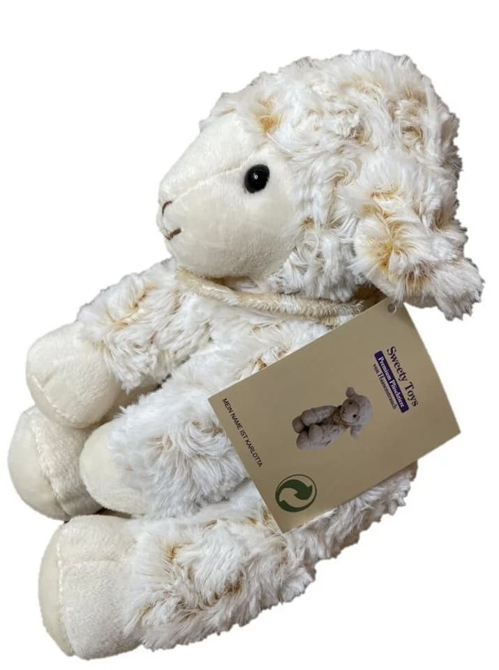 Sweety-Toys Kuscheltier Lamm Karlotta Beige 25cm Plüsch - Bild 4