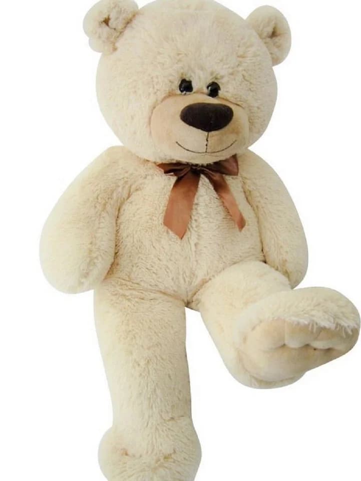 Sweety-Toys Teddybär 80 cm Beige mit Schleife