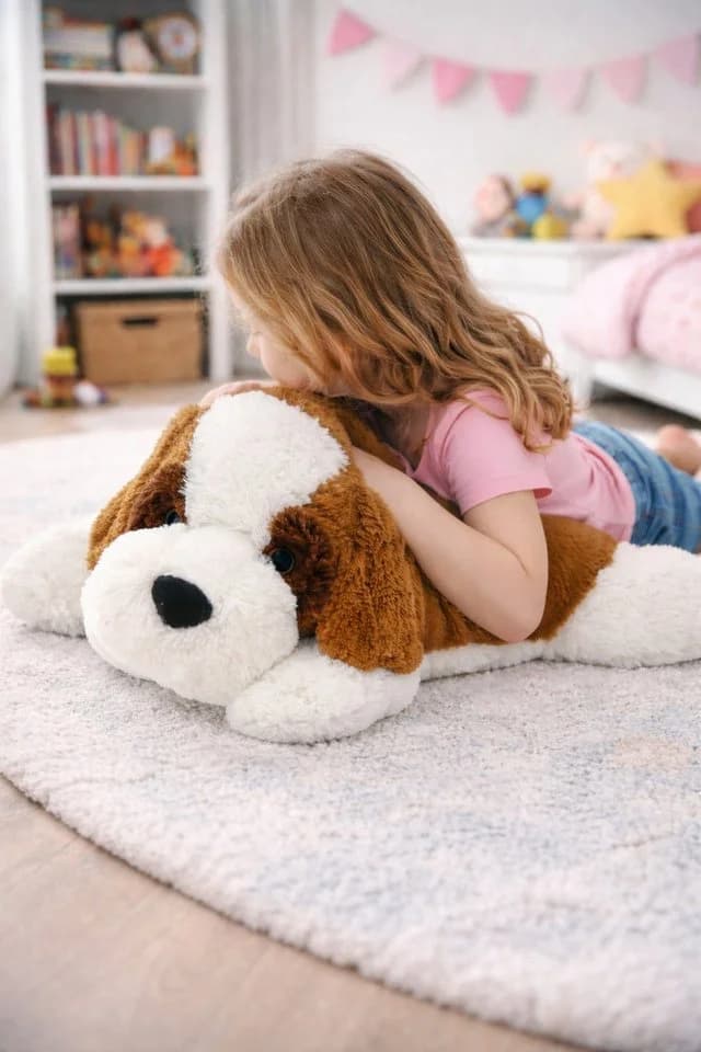 Sweety-Toys Bernhardiner Plüschhund 80 cm Kuschelhund Teddybär - Bild 2
