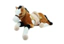 Sweety-Toys Kuscheltier LUCKY Pferd XXL Riesen Pferd liegend mit Sattel Braun Bild 1