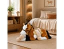 Sweety-Toys Kuscheltier LUCKY Pferd XXL Riesen Pferd liegend mit Sattel Braun Bild 2