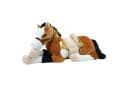 Sweety-Toys Kuscheltier LUCKY Pferd XXL Riesen Pferd liegend mit Sattel Braun Bild 3
