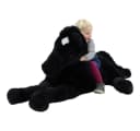 Sweety Toys Plüschpferd 160 cm Schwarz XXL Kuscheltier Bild 1