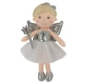 Sweety-Toys Stoffpuppe Fee 30 cm Silber mit Pailletten Bild 1