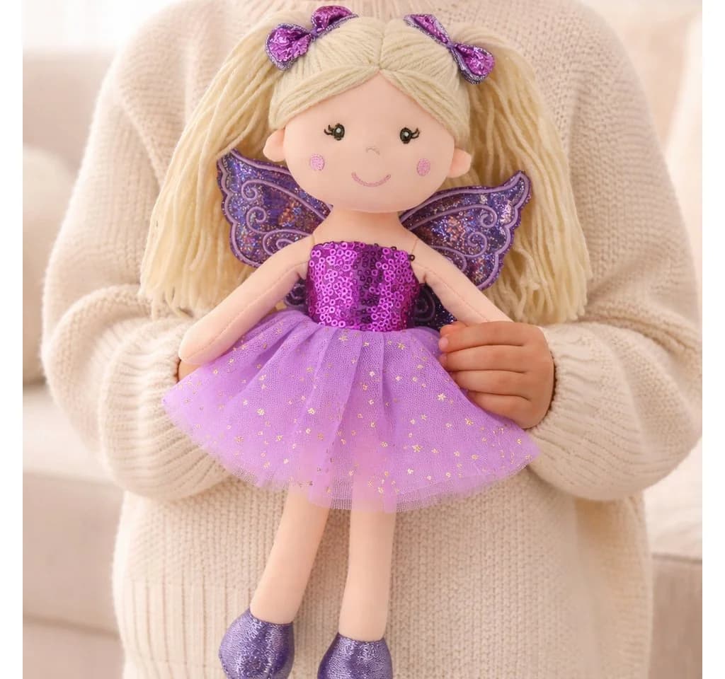 Sweety-Toys Stoffpuppe Fee Prinzessin Lila 30 cm - Bild 2