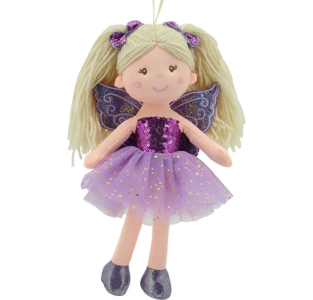 Sweety-Toys Stoffpuppe Fee Prinzessin Lila 30 cm - Bild 3