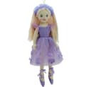 Sweety-Toys Stoffpuppe Ballerina Prinzessin Lila 50 cm Bild 2