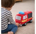 Sweety-Toys Kuscheltier Feuerwehr LKW Plüsch Rot 32 cm Bild 2