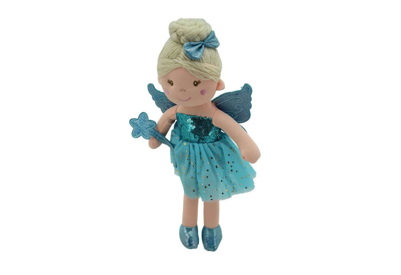 Sweety-Toys Stoffpuppe Fee Prinzessin 30 cm Blau