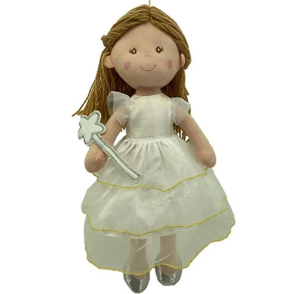 Sweety-Toys Stoffpuppe Ballerina Fee Prinzessin 40 cm Weiss - Bild 2