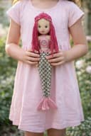Sweety-Toys Meerjungfrauenpuppe 45 cm Rosa Stoffpuppe Prinzessin Bild 3