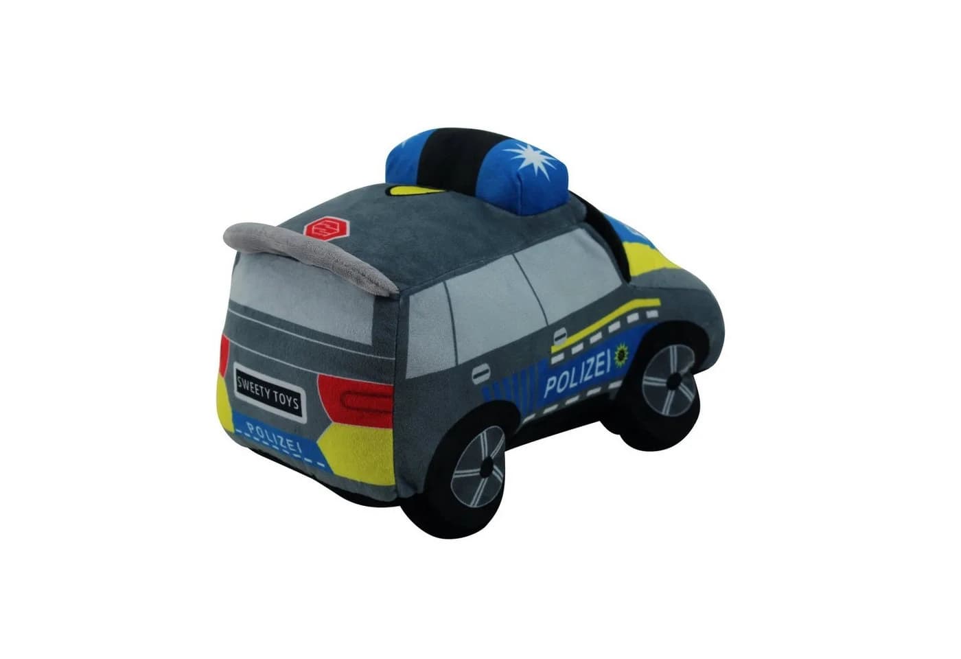 Sweety-Toys Kuscheltier Polizeiauto Plüschtier Blau 32 cm - Bild 5