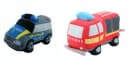 Sweety-Toys Feuerwehrauto und Polizeiauto Plüschtier Bild 2
