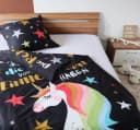Sheepworld Einhorn-Bettwäsche Set 135x200 cm mit Kissenbezug Bild 1